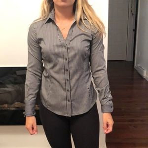 Black and white work shirt
